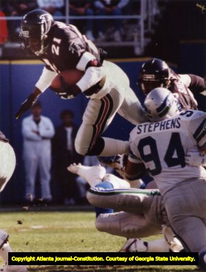Deion Sanders, Atlanta Falcons, 'airbourne' 1990?