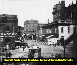 Peachtree Street, Atlanta, Georgia, 1882?