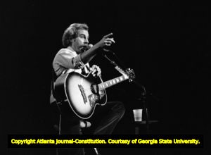 Jimmy Buffett performing at a concert to benefit Jimmy Carter's campaign, Fox Theatre, Atlanta, Georgia, September 27, 1980.