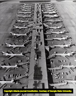 Delta gates at Hartsfield-Jackson International Airport.