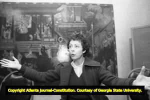 Feminist activist and writer Sonia Johnson, Atlanta, Georgia, January 18, 1981.