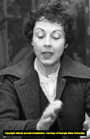 Feminist activist and writer Sonia Johnson, Atlanta, Georgia, January 18, 1981.