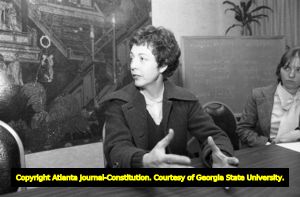 Feminist activist and writer Sonia Johnson, Atlanta, Georgia, January 18, 1981.