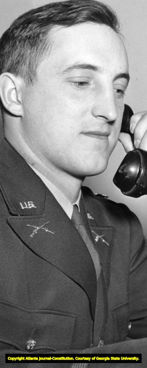 Asa Warren Candler, Jr. in military uniform, Atlanta, Georgia, November 18, 1945.