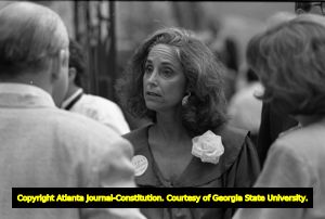 Cathy Steinberg during a fund raiser at Malita Easters Hayes' house, Atlanta, Georgia, June 16, 1988.