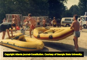 Hotlanta River Expo ends at the Chattahoochee Recreation Center, Atlanta, Georgia, August 6, 1989.