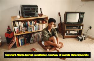 Eunice Banks, a lesbian businesswoman, Atlanta, Georgia, October 11, 1993.