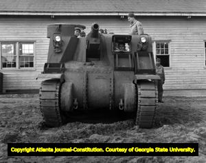M7 Howitzer Motor Carriage at Fort Benning, some time after 1942