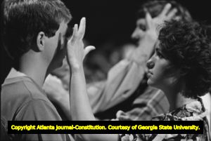 Opera acting class, Georgia State University summer opera workshop, Atlanta, Georgia, July 31, 1981.
