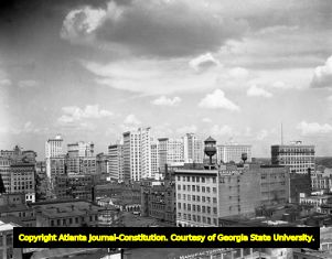 Downtown Atlanta, looking northeast, Atlanta, Georgia, November 1964.