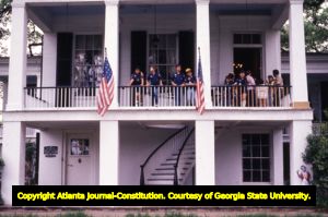 Cub scouts visiting Oakleigh, a historic house museum, Mobile, Alabama, April 22, 1988.