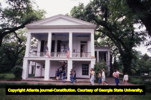 Cub scouts visiting Oakleigh, a historic house museum, Mobile, Alabama, April 22, 1988.