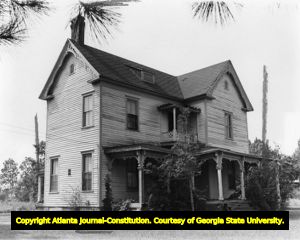 Philip Fitzgerald Plantation house, Jonesboro, Georgia, May 1974.