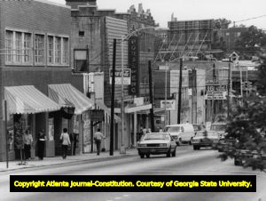 Peachtree Street in Midtown, Atlanta, Georgia, August 2, 1979.