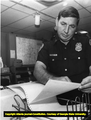 Police officer J.L. Mullins, Atlanta, Georgia, September 1979.
