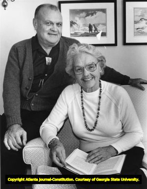 House Representative Eleanor Richardson at home with her husband, Atlanta, Georgia, January 16, 1982.