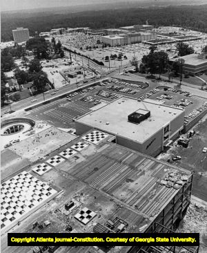 Aerial view of Lenox Square and its surrounding parking lot, looking  southeast, Buckhead, Atlanta, Georgia, December 21, 1965. - Atlanta  Journal-Constitution Photographs - Georgia State University Library Digital  Collections