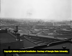 Just north of downtown, looking west, Atlanta, Georgia, 1942