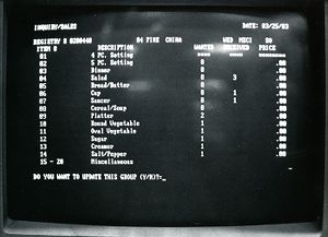 Rich's computerized bridal registry, Atlanta, Georgia, March 25, 1983.