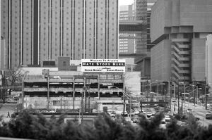 "Welcome to Atlanta, Hate Stops Here," billboard, Williams Street, Atlanta, Georgia, December 3, 1993.