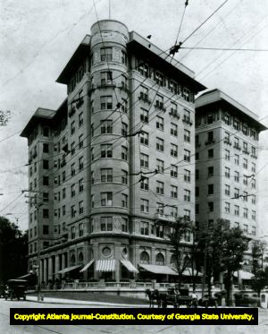 Georgian Terrace Hote,. Atlanta, Georgia, 1911. Dot-separated published print.