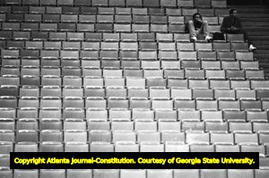Georgia State University versus University of Alabama at Birmingham in men's basketball, Atlanta, Georgia, February 2, 1981.