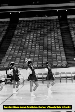 Georgia State University versus Virginia Commonwealth University basketball game, the Omni, Atlanta, Georgia, January 20, 1981.
