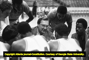Georgia State University versus Virginia Commonwealth University basketball game, the Omni, Atlanta, Georgia, January 20, 1981.
