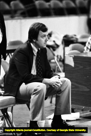 Georgia State University versus the University of South Alabama in men's basketball at The Omni, Atlanta, Georgia, February 10, 1981.