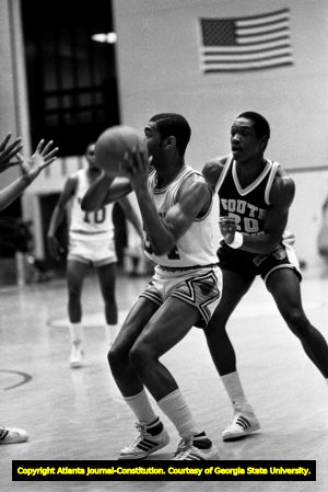 Georgia State University versus University of South Florida men's basketball, Atlanta, Georgia, February 4, 1982.