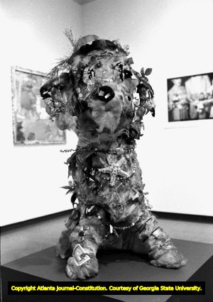 Art exhibition at Georgia State University, Atlanta, Georgia, January 19, 1982.