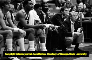 Georgia State University versus University of South Florida men's basketball, Atlanta, Georgia, February 4, 1982.