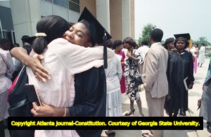 Georgia State University commencement, Atlanta, Georgia, July 29, 1988.