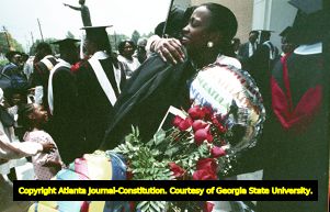 Georgia State University commencement, Atlanta, Georgia, July 29, 1988.