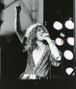 Robert Plant, lead singer of Led Zeppelin, Atlanta, Georgia, May 5, 1973.