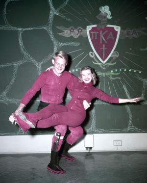 Pi Kappa Alpha costume party, Athens, Georgia, January 22, 1957.