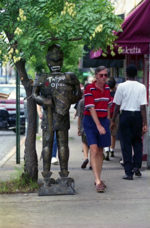 Street scene in Little Five Points, Atlanta, Georgia, June 22, 1991.