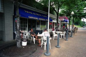 Tete-A-Tete Cafe, Little Five Points, Atlanta, Georgia, June 22, 1991.