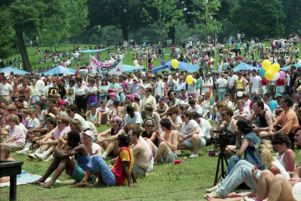 Piedmont Park on Gay Pride Day, Atlanta, Georgia, June 23, 1991.