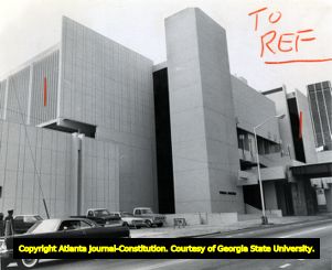 Physical Education Complex, Georgia State University, Decatur Street, Atlanta, Georgia, ca. 1970s.