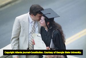 Georgia State University commencement, Atlanta, Georgia, June 18, 1988.