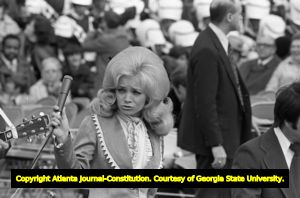 Barbara Mandrell performing at a Honor America Day event, Huntsville, Alabama, February 18, 1974.