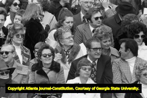 Crowd at the Honor America Day Ceremonies, Huntsville, Alabama, February 18, 1974.