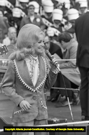 Barbara Mandrell performing at a Honor America Day event, Huntsville, Alabama, February 18, 1974.