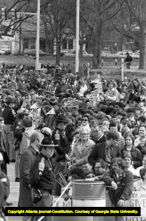 Crowd at the Honor America Day Ceremonies, Huntsville, Alabama, February 18, 1974.