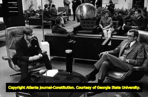 Faculty lounge of Georgia State College, Atlanta, Georgia, November 12, 1968.