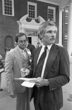 Ted Turner at the launch of CNN, Turner Studios, Atlanta, Georgia, June 1, 1980.
