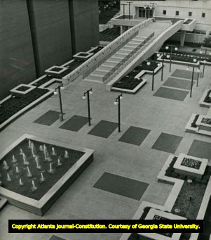Plaza at Georgia State University. Atlanta, Georgia, June 1971.