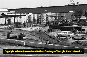 Construction at William B. Hartsfield Atlanta International Airport (later Hartsfield-Jackson Atlanta International Airport), Atlanta, Georgia, March 11, 1980.