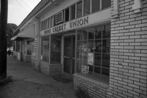 Bond Credit Union, Little 5 Points, Atlanta, Georgia, September 11, 1980.